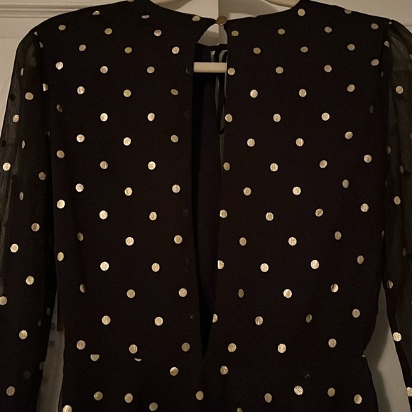 Lovers + Friends Hayley Party Dress in Gold Dot XS - Picture 7 of 13